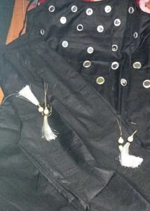 ✨🖤premium quality Mirror work kurta set with Pala
