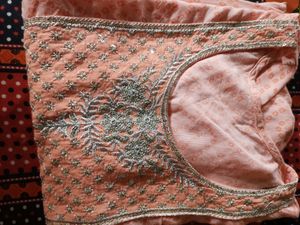 Singal Kurta Peach Colour And Kurti An Sarar Set