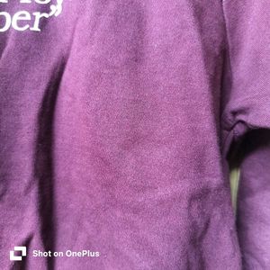 Burgundy Cropped Hoodie