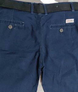 Red Camel Shorts with Belt