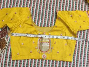 Vibrant Yellow &amp; Red Lehenga Choli Set