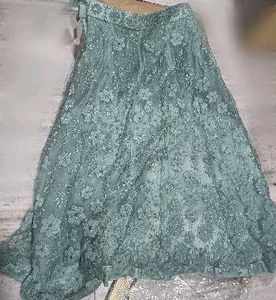 Mint Green Embellished Lehenga Choli
