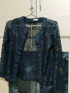 Elegant Black Lace Top