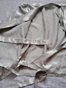 Elegant Satin Wrap Blouse