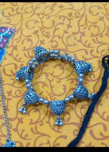Boho Oxidized Silver Jewellery Set