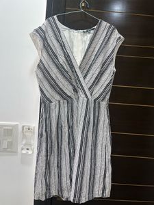 Stylish Striped Wrap Dress