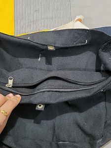 Black Canvas Tote Bag