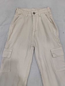 Beige Cargo Pants