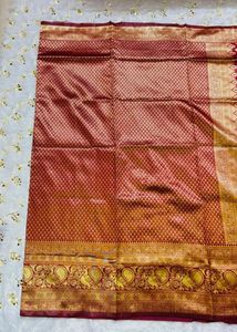 Pure south indian Red &amp; Gold Woven Saree
