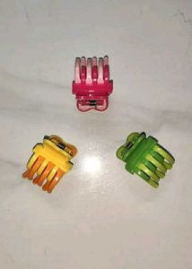 Set of 3 Colorful Hair Claw Clips