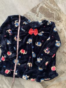 Cozy Animal Print Pajama Top