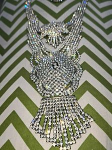 Sparkling Rhinestone Necklace Set without earrings
