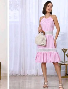 Striped Halter Dress brand new (with price tag)