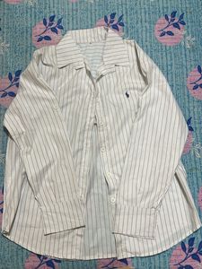 Polo white striped Shirt