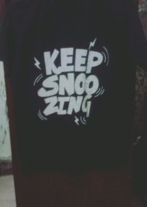 A Black Printed T SHIRT