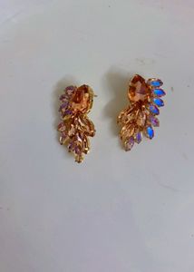 Stunning Gemstone Cluster Earrings