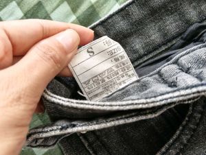 Distressed Grey Denim Shorts