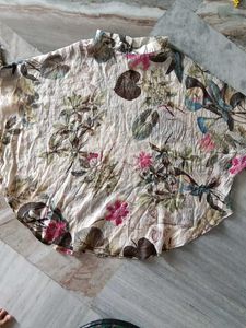Floral Print Ruffle Sleeve top