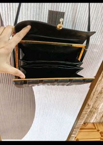 Chic Black Leather Crossbody Bag