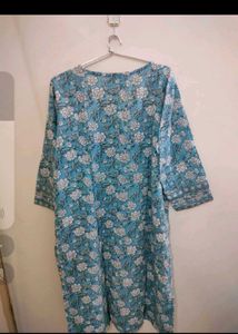 Floral Print Kurti and Dupatta