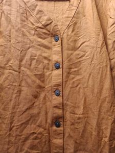 Orange Button Down Dress