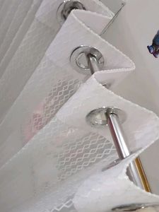 Elegant White Sheer Curtains 4 set