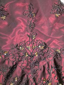 Adriana papell Inspired Red Beaded Dress