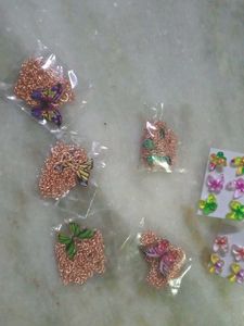 Cute Butterfly Pendant Necklaces & Earrings Set