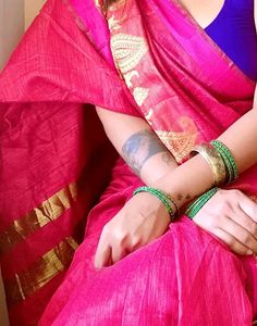 Red South Indian saree
