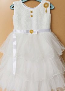 White Tulle Party Dress