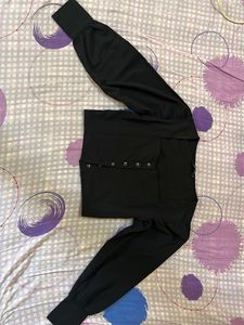 Chic Black Long Sleeve Top