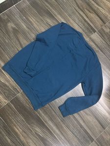 Teal Long Sleeve Crewneck Sweatshirt