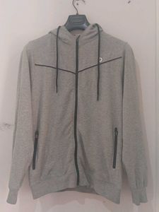 Gray Zip-Up Hoodie