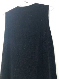 🪩Black Sleeveless Shimmer Drape Top✨ Discount 👇