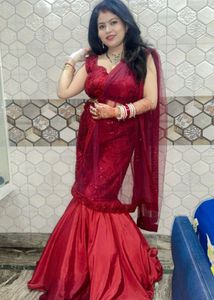 fish cut lehenga