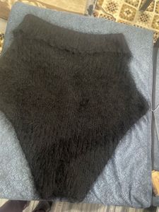 Black Fuzzy woollen shrug