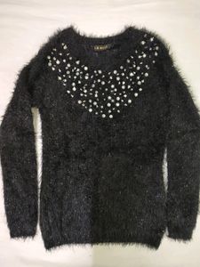 ⚪pearl sweater | black Unused