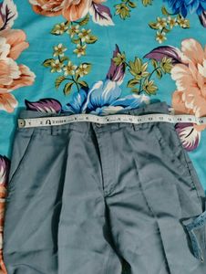 Grey Pleated Trousers