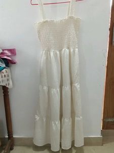 White Tiered Maxi Dress