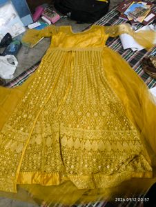 Elegant Yellow Embroidered Kurta Set