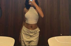Crochet Halter Neck Top