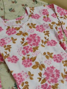 Floral Print Kurta