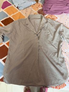 stripped formal top