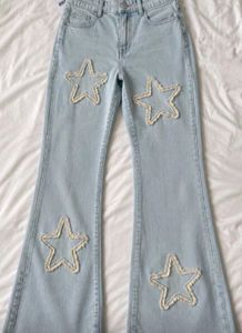COMBO SLIT TOP AND Y2K JEANS