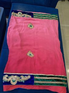 Pink Heavy Saree with Blouse
