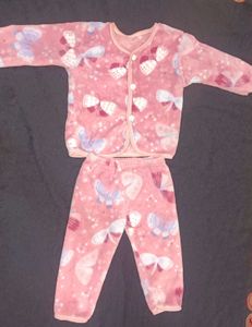 Cute Butterfly Print Baby Set