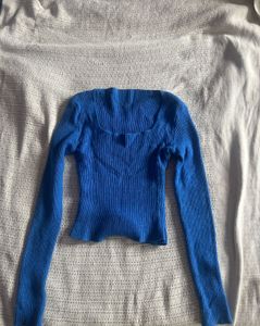 Ribbed Square Neck Top