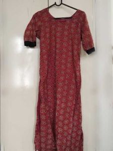Boho Red Floral Print Kurta