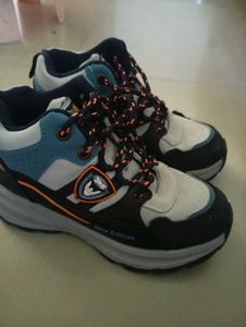 Stylish Blue &amp; White Sneakers