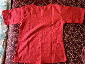Red Floral Print Co-ord set